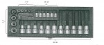 Proxxon 23103 29-piece Specialty TX socket and TX socket bit set. Spare Parts